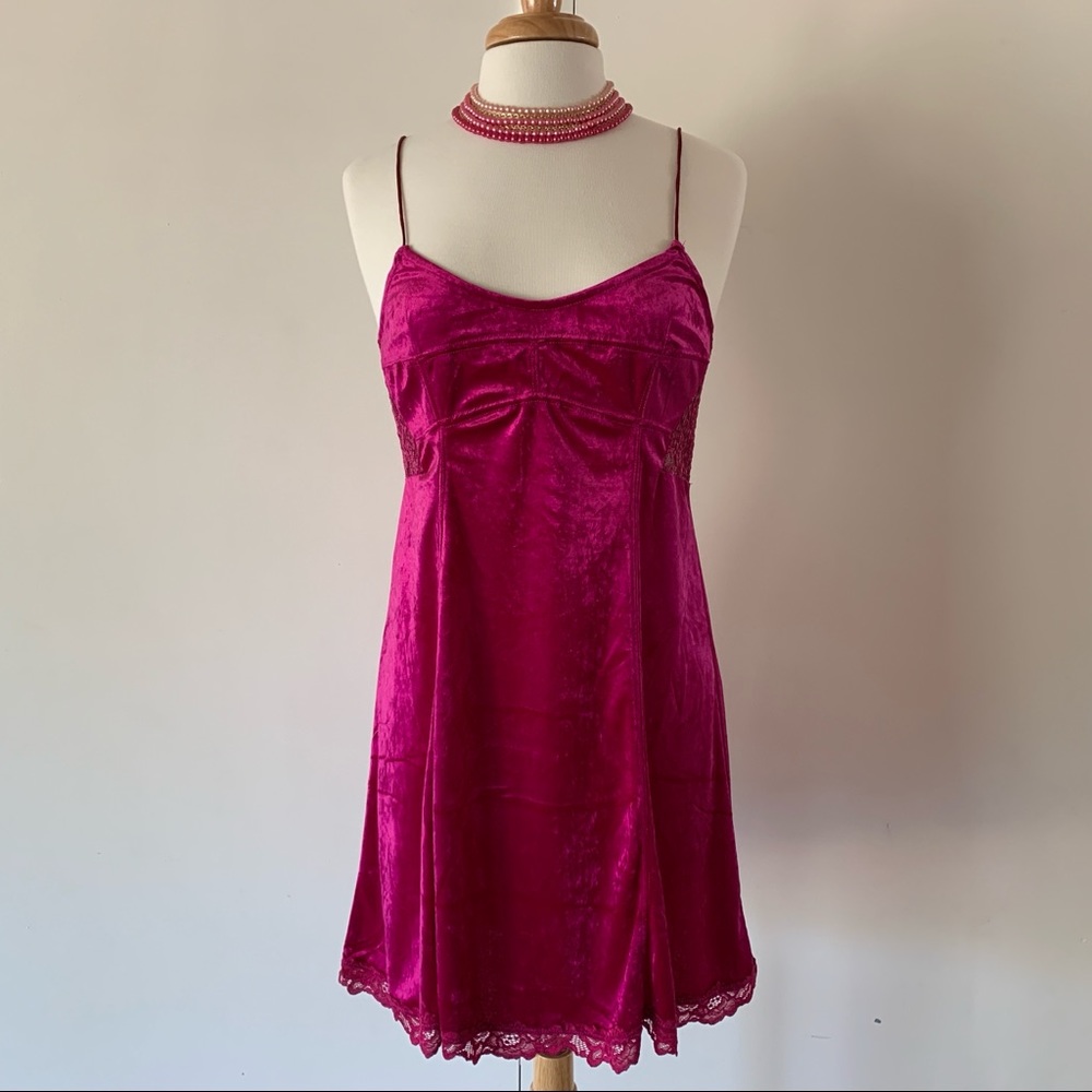 NWT Free People hot pink dress or lingerie medium